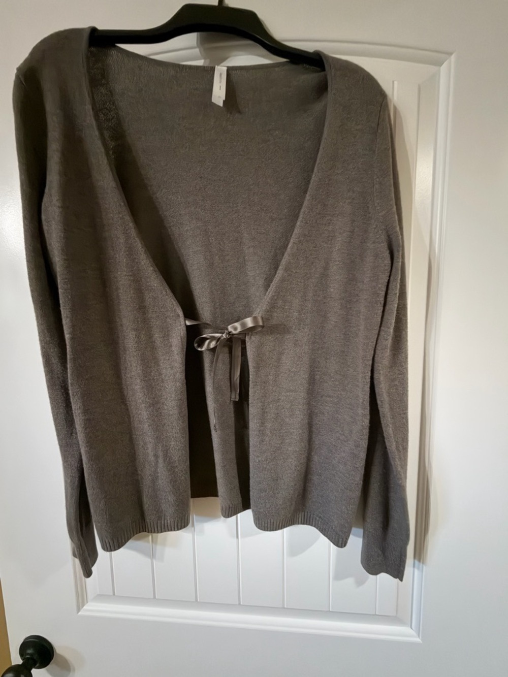 Gapbody Gray Tie-Front Women's Cardigan Sweater